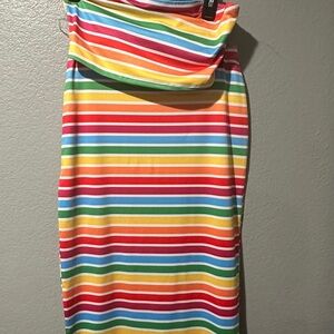 Colorful Striped Dress